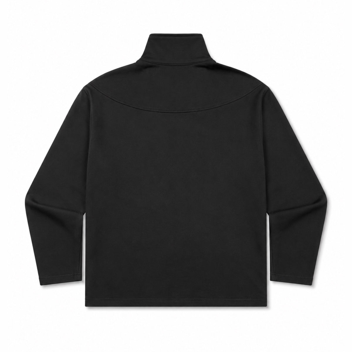 Black Turtleneck Zip Back