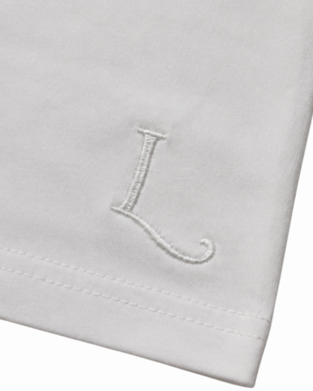 White Classic T-Shirt Detail